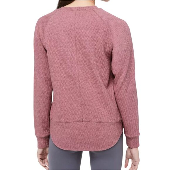 Lululemon Womens Catch a Moment Textured Crewneck Sweatshirt Size 8 Dusty Rose - Picture 2 of 7